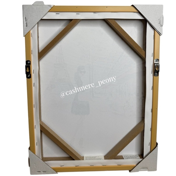 CKD Girl in Paris Eiffel Tower Cafe Printed Canvas Art - Picture 2 of 7